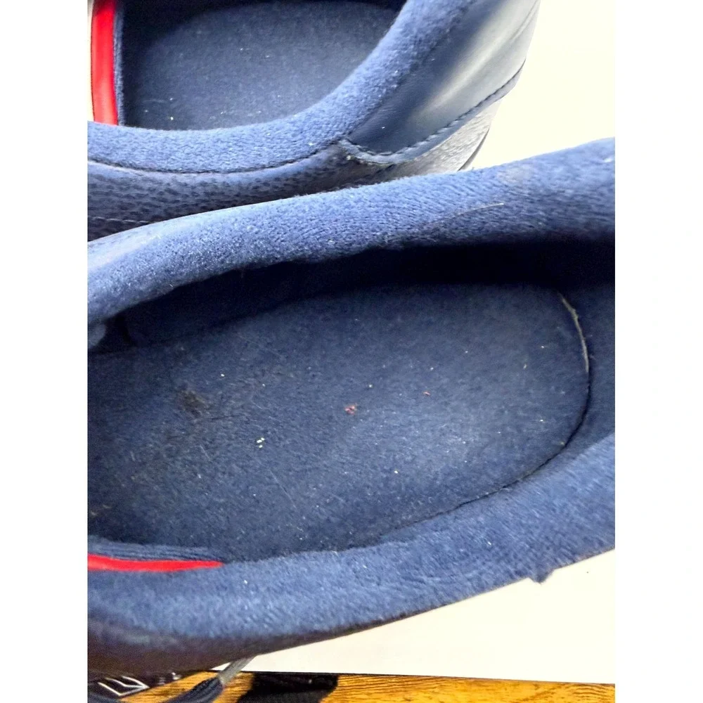 Tommy Hilfiger TMPARINO-C Men 11 Sneaker Navy Blue Leather Logo Casual‎ Shoes